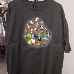 Loot Crate Video Game Characters Alphabet T-Shirt 3XL Donkey Kong Pitfall Mario